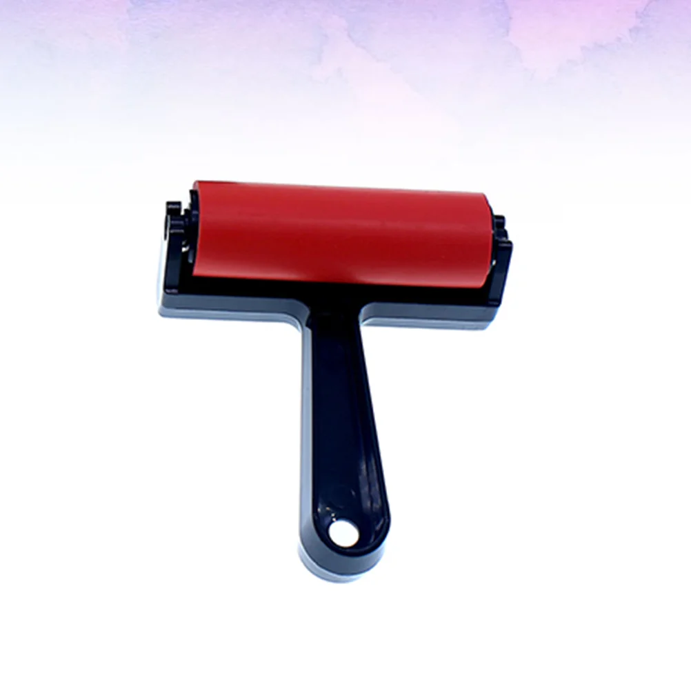 

Artist Rubber Roller Brayer Handle Ink Painting Brush Scrapbooks Wallpapers Drawing Graffiti (Red Length 10cm)