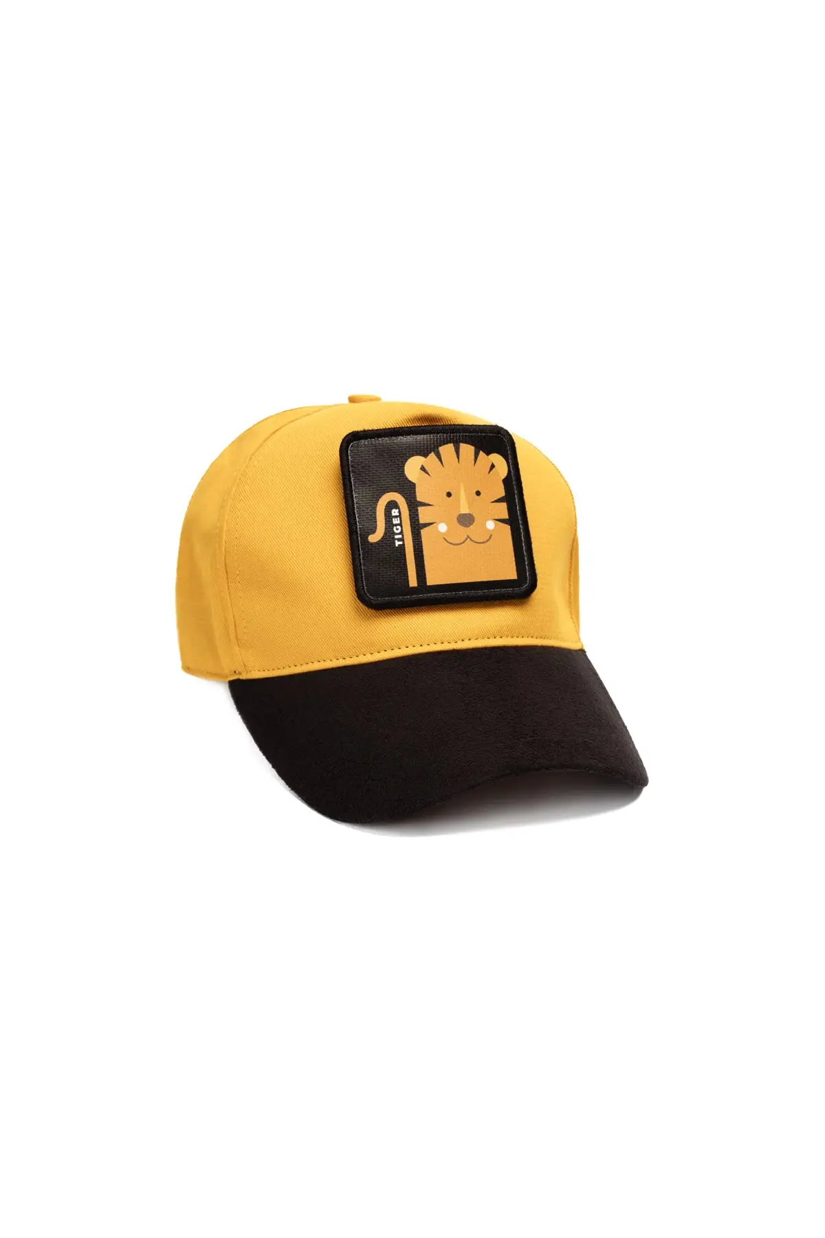 

Baseball Cap Yellow Hat Tiger Patch Hat Reflective Back Patch Hat Unisex Adult Suede Hat