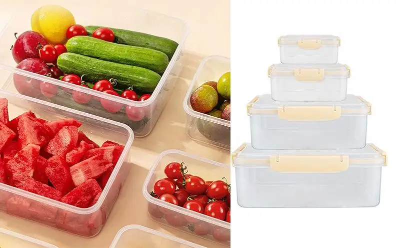 

Food Storage Containers portable fridge fruit vagetable storage boxes reuseable Airtight food box Stackable food container