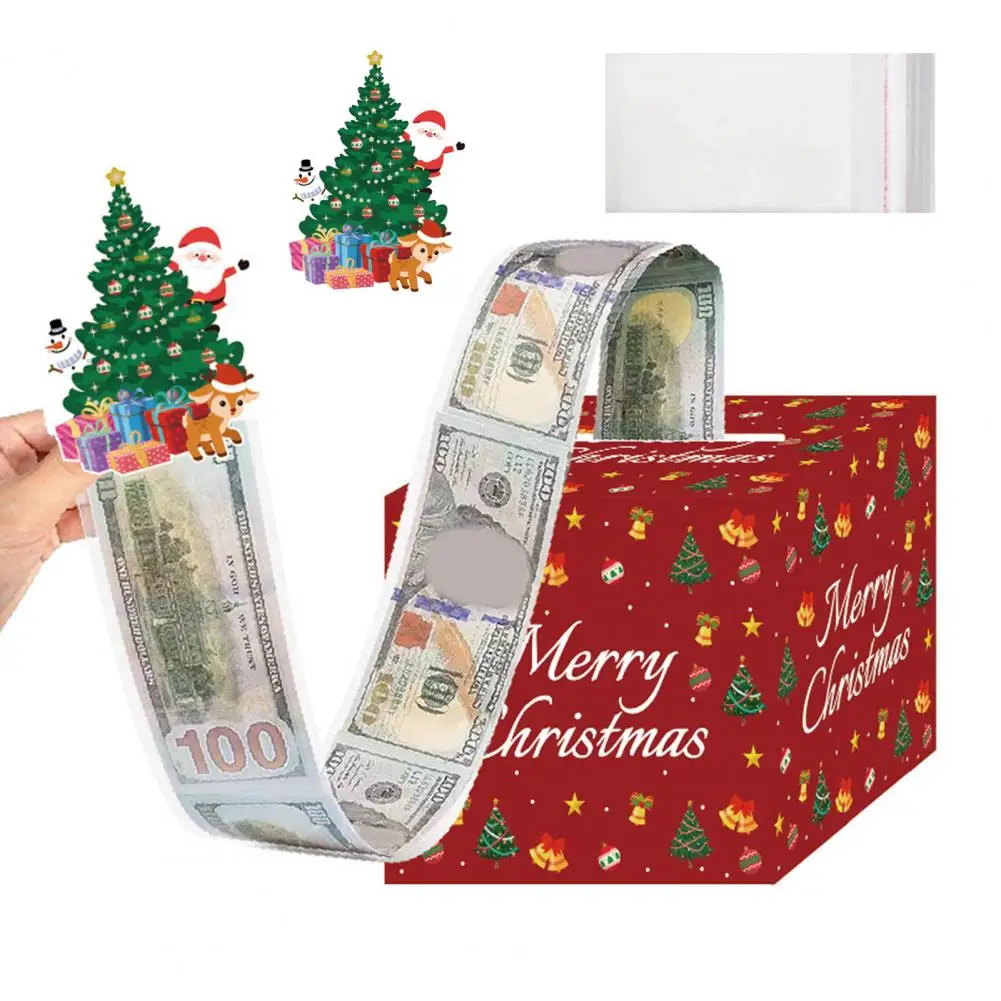 4 Porte-monnaie De Noël à Tirer – En Papier, DIY – Pour Cacher De L'argent En Cadeau, Amusant Pour Enfants Et Adultes