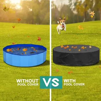 Dog Swimming Pool or Pool Cover Portable Plastic Pool Grooming Tub Bathing Scratch Resistance Pet Pools Bathtub for Large Dogs 2