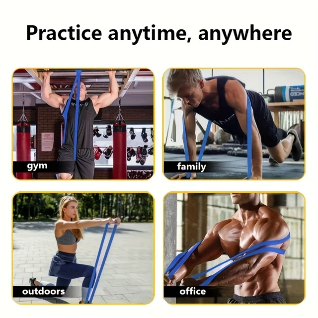 3Pcs Yoga Resistance Tension Band,Yoga Stretching Band,Elastic Band,Exercise Equipment,For Exercise,Body Stretching,Strength Training 3