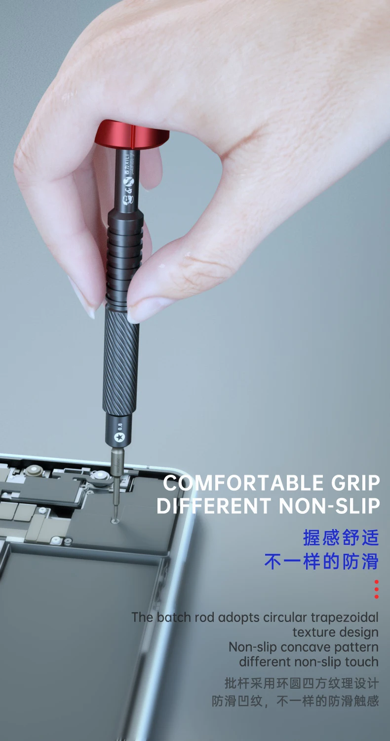 Description Picture 6 of itemMECHANIC XILI Precision Screwdriver For Phone Repair Non-Slip Phones Tablet PC Opening Repair Disassemble Repair Tools sets