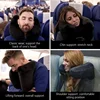 Neck Pillow Travel U-shaped Pillow Inflatable H Hooded Nap Outdoor Car Long-Distance Aircraft 2
