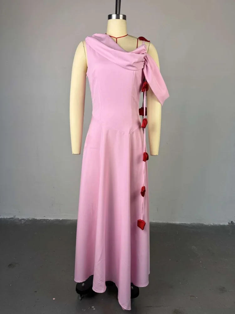 Wmstar Dresses for Women Wholesale New Summer Style Off Shoulder Mid Length Elegant Tank Maxi Party Dress New in Summer 2025