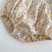 2023 Spring Baby Girls Sister Clothes Toddler Baby Rompers Princess Children Girls Long Sleeves Floral Printed Dresses Clothes 6