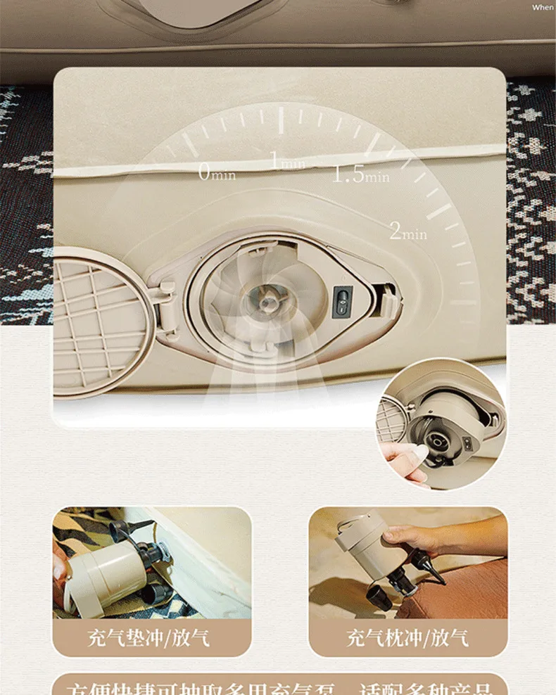 Description Picture 4 of itemCamp Comfort Inflatable Mattress Modern Portable Foldable Bedroom Mattresses Household Colchones De Espuma Outdoor Products