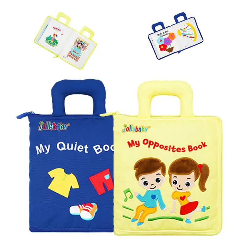 

Quiet Books for 0 12 24 36 Months Baby Montessori Toys for Soft Cloth Oppossit Book for Toddlers 3D Activity Reading Books Toys