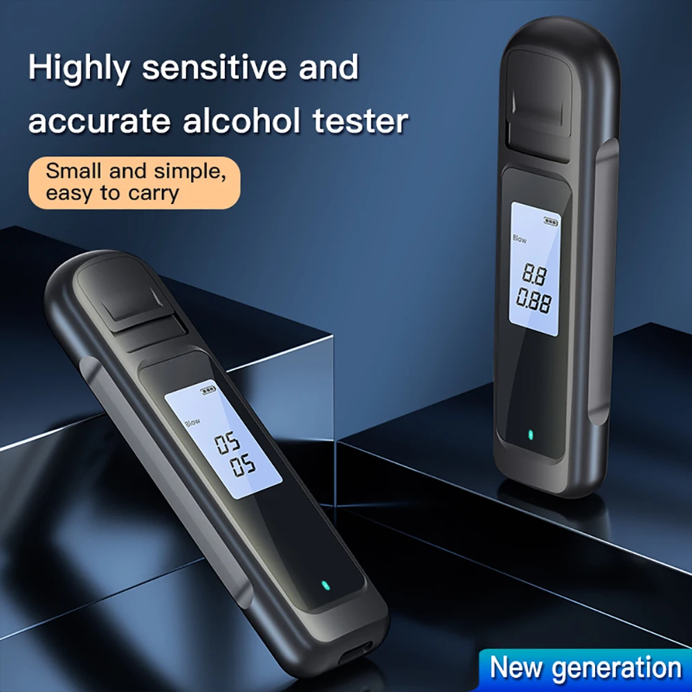 

Портативный алкотестер с USB-зарядкой, точный анализатор дыхания, цифровой Бесконтактный алкотестер