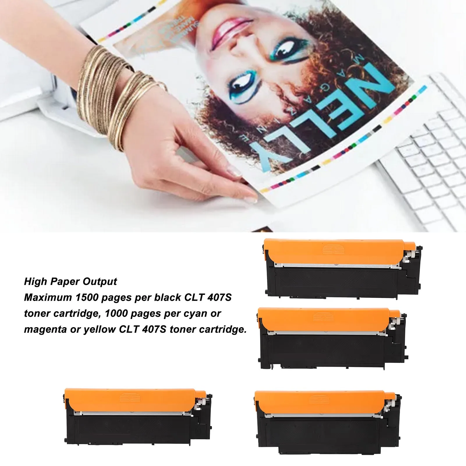 4PCS Toner Cartridge CLT K409S CLT C409S CLT Y409S CLT M409S Toner Cartridge Replacement for Samsung CLP 310 315 310N