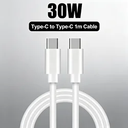 High - Speed 30W USB - C Charger with Fast Charging Cable - TypeC to TypeC Cable