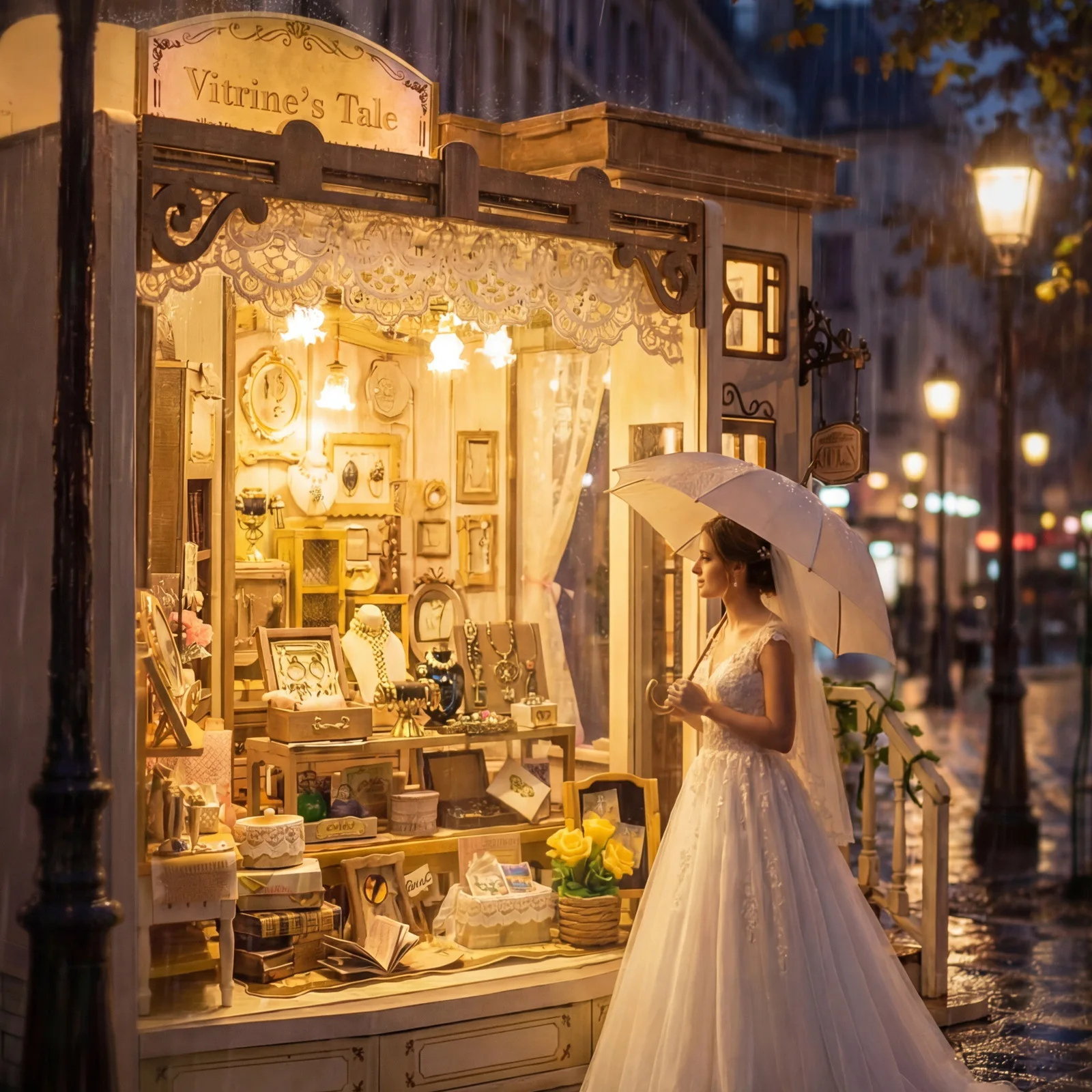 DIY 나무 레트로 보석 가게 카사 미니어처 모델 키트 가구 LED 조명 포함 친구 생일 선물용 인형의 집