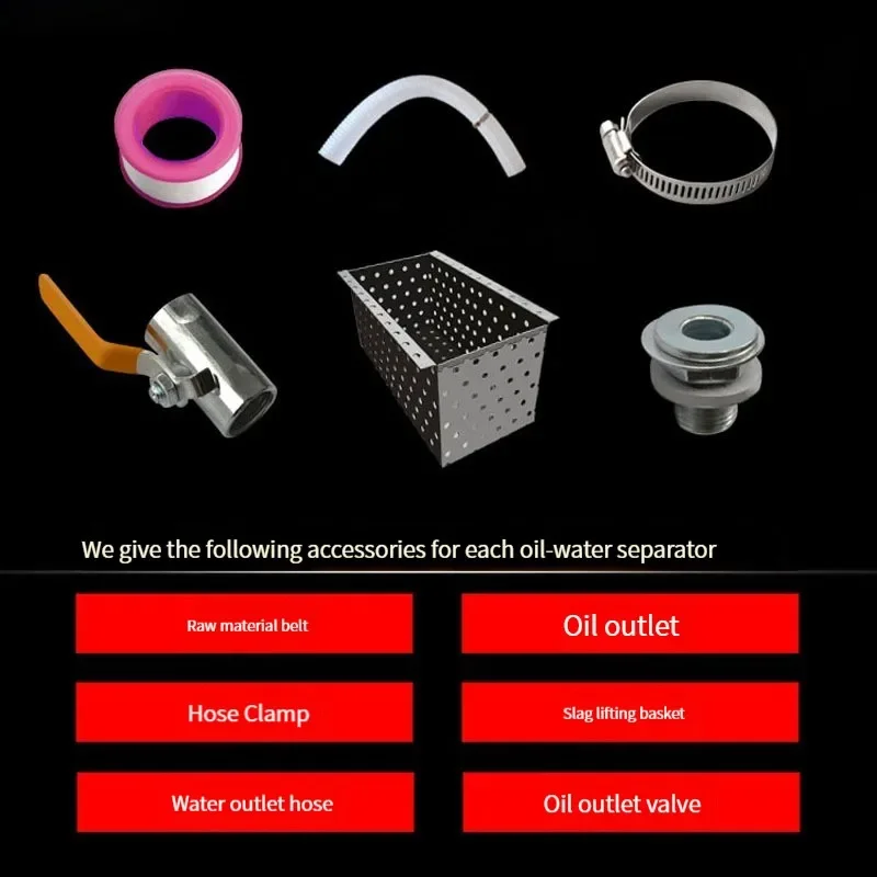 Kitchen Hotel Stainless steel catering oil separator Sewage oil-water separator Water oil commercial kitchen drainage processor