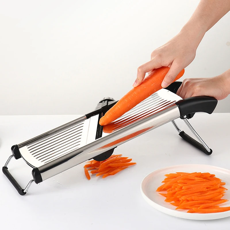 1~10PCS Mandoline Slicer Stainless Steel Vegetable Slicer With 3 Blades  Julienne Slicer Cutter For Potato Carrot Kitchen Gadgets - AliExpress