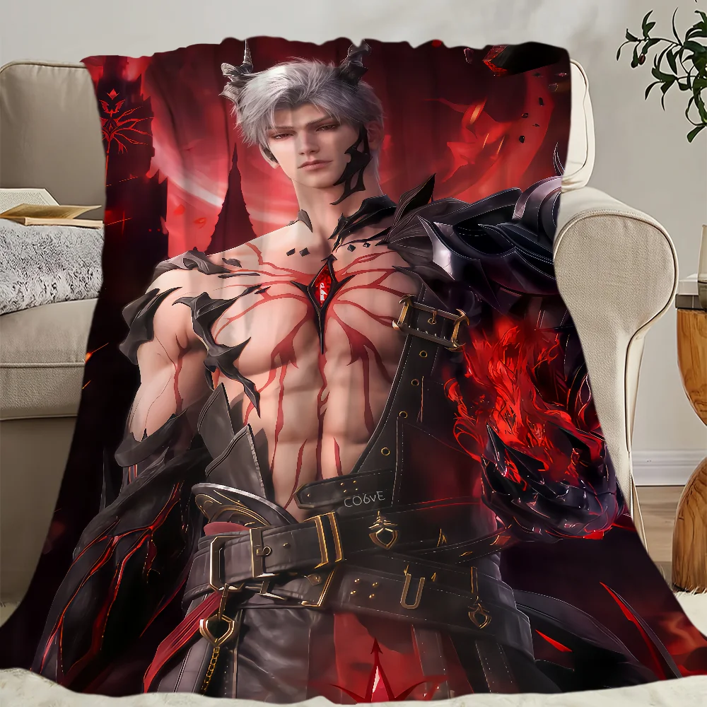 Game Love and Deepspace Sylus Warm Soft Plush Nap Blankets Sofa for Living Room Office Bedroom Home Travel Kid Birthday Gifts 5