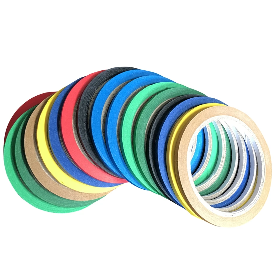 5PCS 6mm/7mm/8mm Color Masking Tape Art Essay Art Color Separation Hand