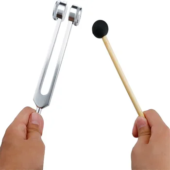 1 Set Diapason da 128 Hz Diapason bioacustico ponderato per la terapia del suono dei chakra curativo, alleviare lo stress