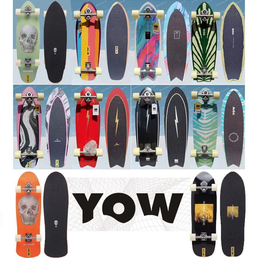 Yow Surf Skateboard Decks Camion Ruote Cuscinetti Intero Kit Vendi Buona Qualità A Buon Mercato