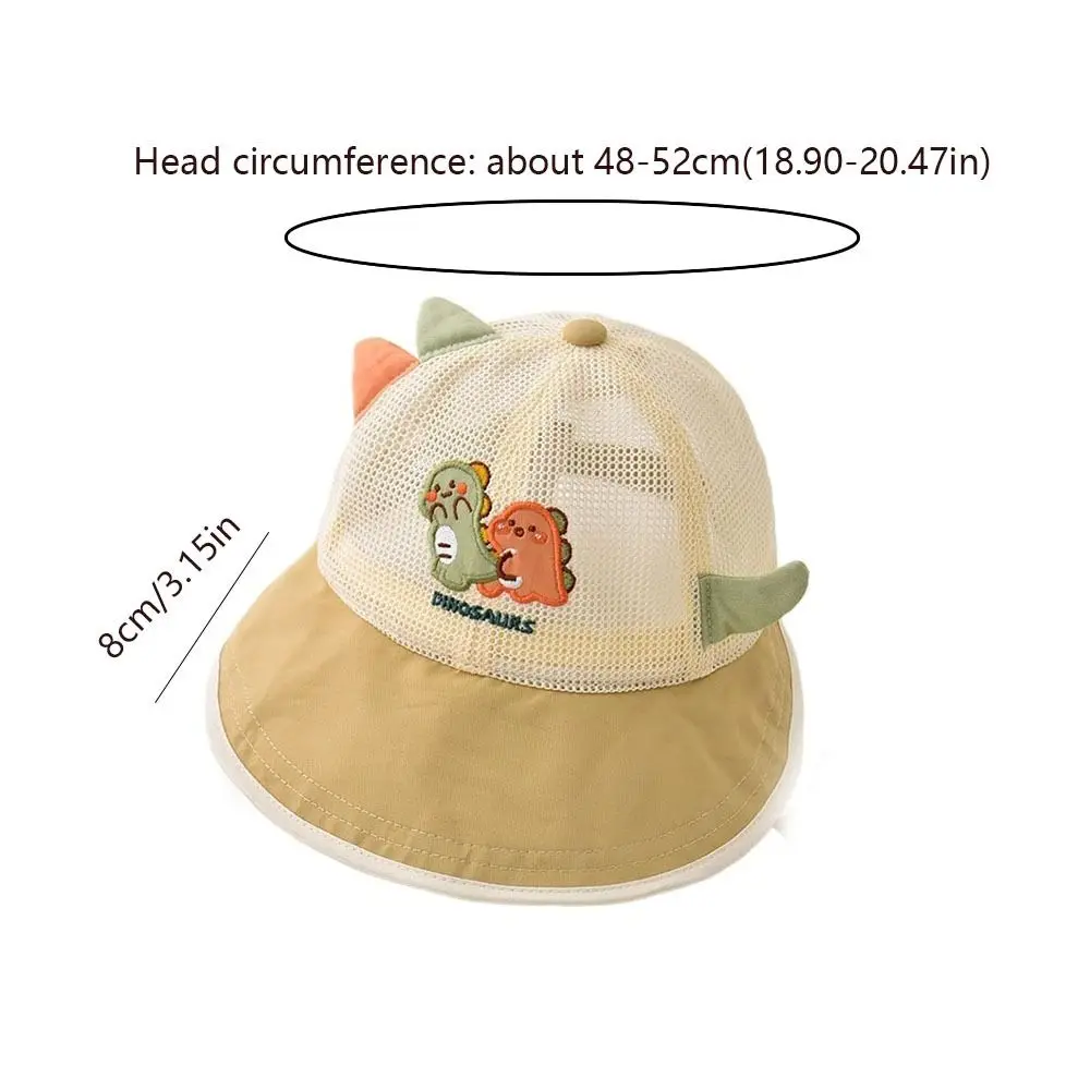 Cute Thin Children's Mesh Basebal Hat Breathable Sunshade Summer Sun Hat Large-Brim Sun Protection Baby Duckbill Hat Summer