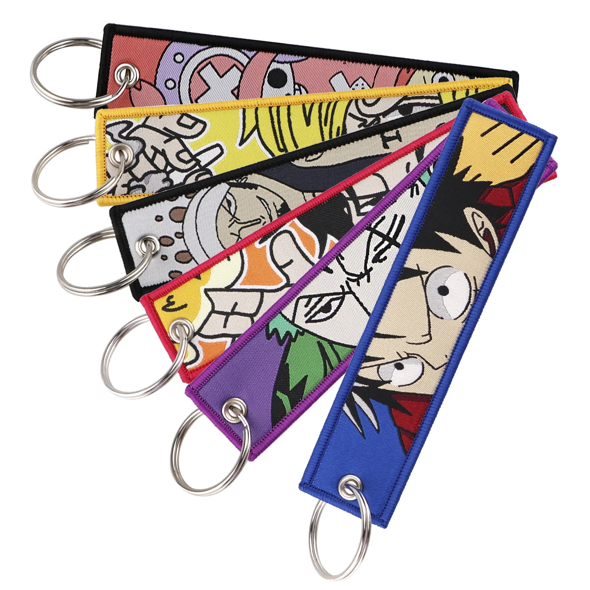 One Piece Key Tag Keychain Cool Keychains for Motorcycles and Cars Key