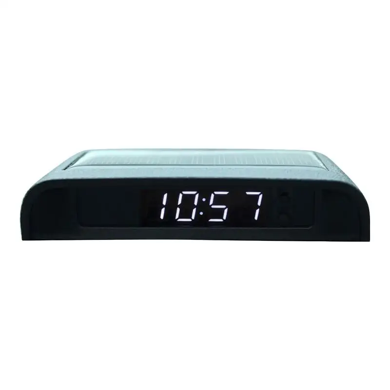 

Solar Clock for Car Luminous Car Digital Clocks Vehicle Adhesive Clock Watch for Automobile Vehicles Car Interior Decoration