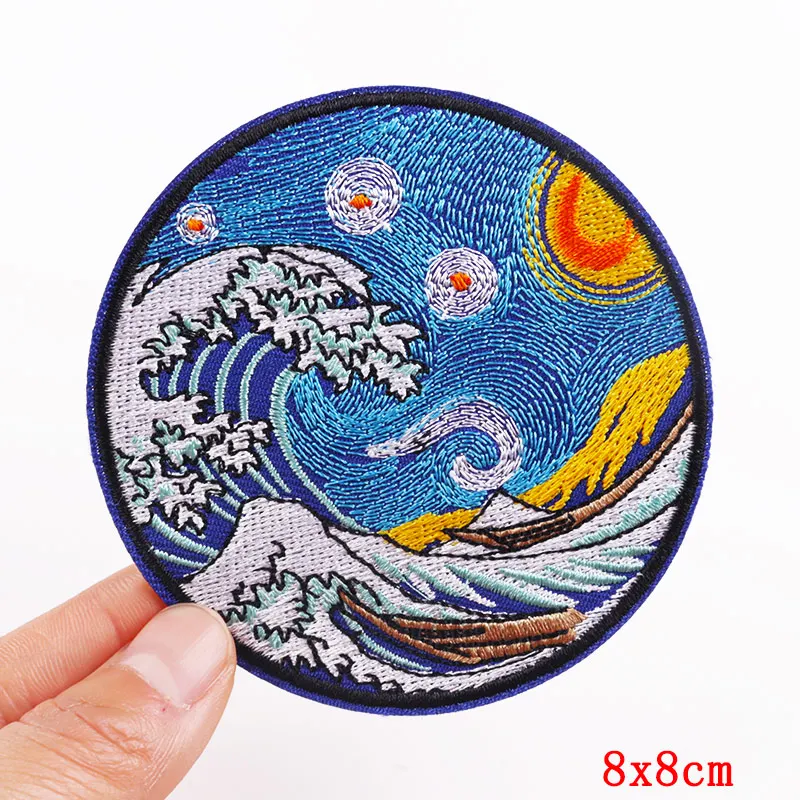 Raum Patch Planeten Eisen Auf Patches Für Kleidung Wale Gestickte Patches Auf Jacken Kleidung Nähen Patches DIY Aufkleber Abzeichen – Detail 34