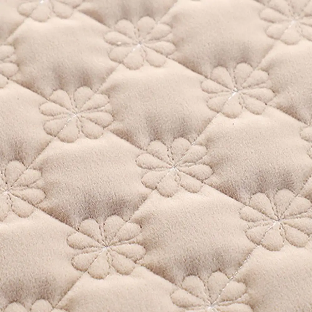 43x45cm Pastoral Style Dining Chair Cushion Non-Slip Breathable Velvet Square Chair Pad Soft Anti-dirty Dormitory Chair Cushion