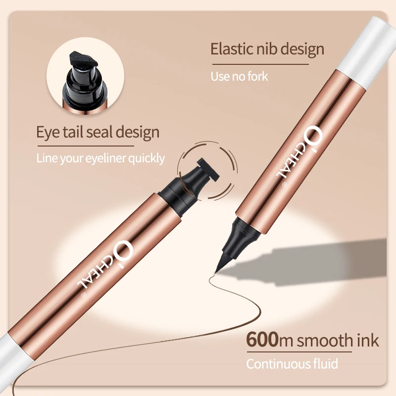 OCHEAL подводка для глаз черная жидкая подводка для глаз Ручка водостойкая быстросохнущая двойная подводка для глаз Карандаш Макияж для женщин косметический инструмент (art.: 3920bc54c2ddf) - 3920bc54c2ddf
