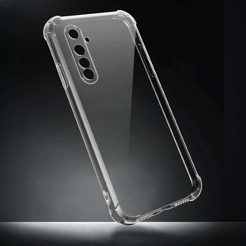 Shockproof Transparent Silicone Case - Protective Back Cover