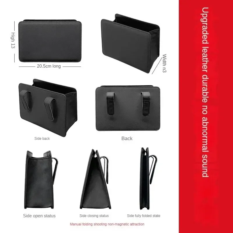 Foldable Car Door Storage Box Seat Back Hanging Trash Can Interior Products - Organizer Bag for Car — view 5