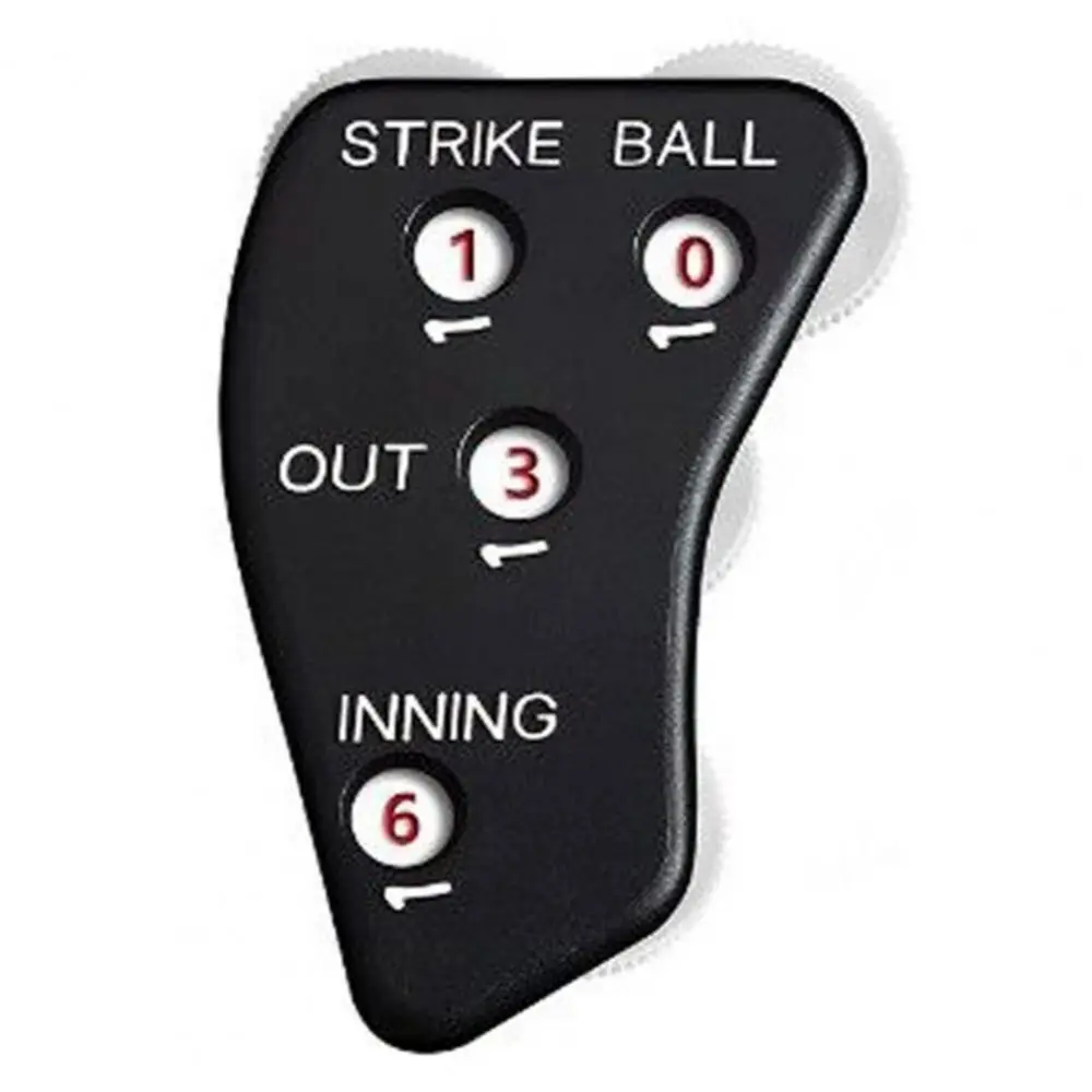 

Anti-slip Baseball Clicker Press Strip Design 4 Wheel Referee Counter Abrasion Resistant Plastic Referee Indicator