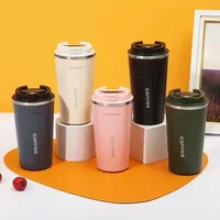 380/510ML Travel Stainless Steel Coffee Cup Thermal Mug Leak-Proof Thermos Bottle Tea Coffee Mug Vacuum Flask Insulated Cups Hot 3