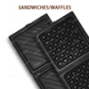 ~Sandwich Waffle Breakfast Machine Heating Toast Press Toasted Bread Small Light Food Machine   multifunction breakfast machine 6