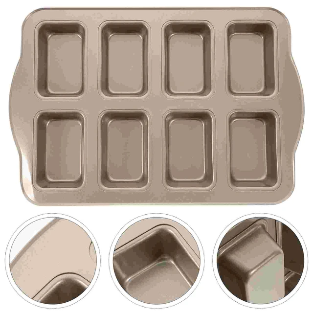 4 Pack Mini Loaf Pans, Non-Stick Baking Bread Pan, Carbon Steel Bakeware