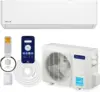 24,000 BTU Wifi Mini Split 208/230V 20 SEER2 Cools Up to 1500 Sq. Ft Inverter Air Conditioner w/2 Ton Pre-Charged Heat Pump 1