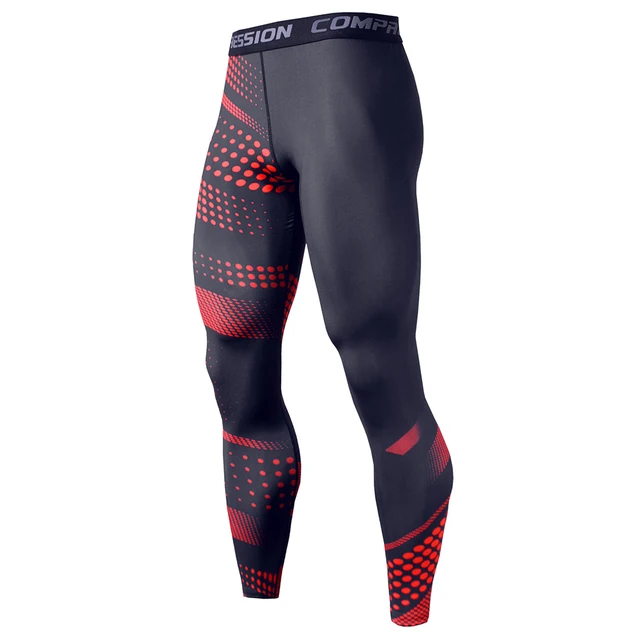 Mens Gym Compression Leggings Sport Training Pants Men Running Tights Trousers Men Sportswear Dry Fit Jogging Pants KC172