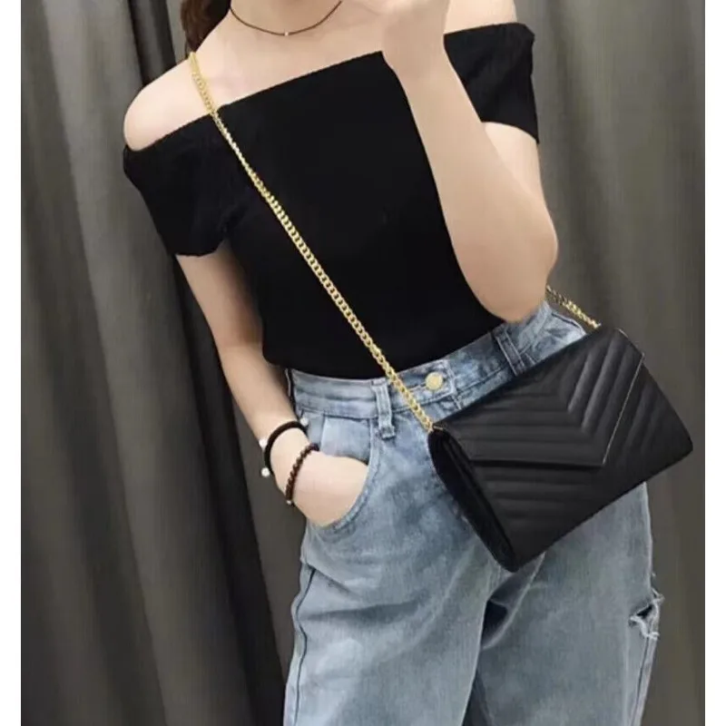 Single Shoulder Bag Genuine Leather Female Handheld Chain Messenger Crossbody Style Handbags for Women Luxury High Quality