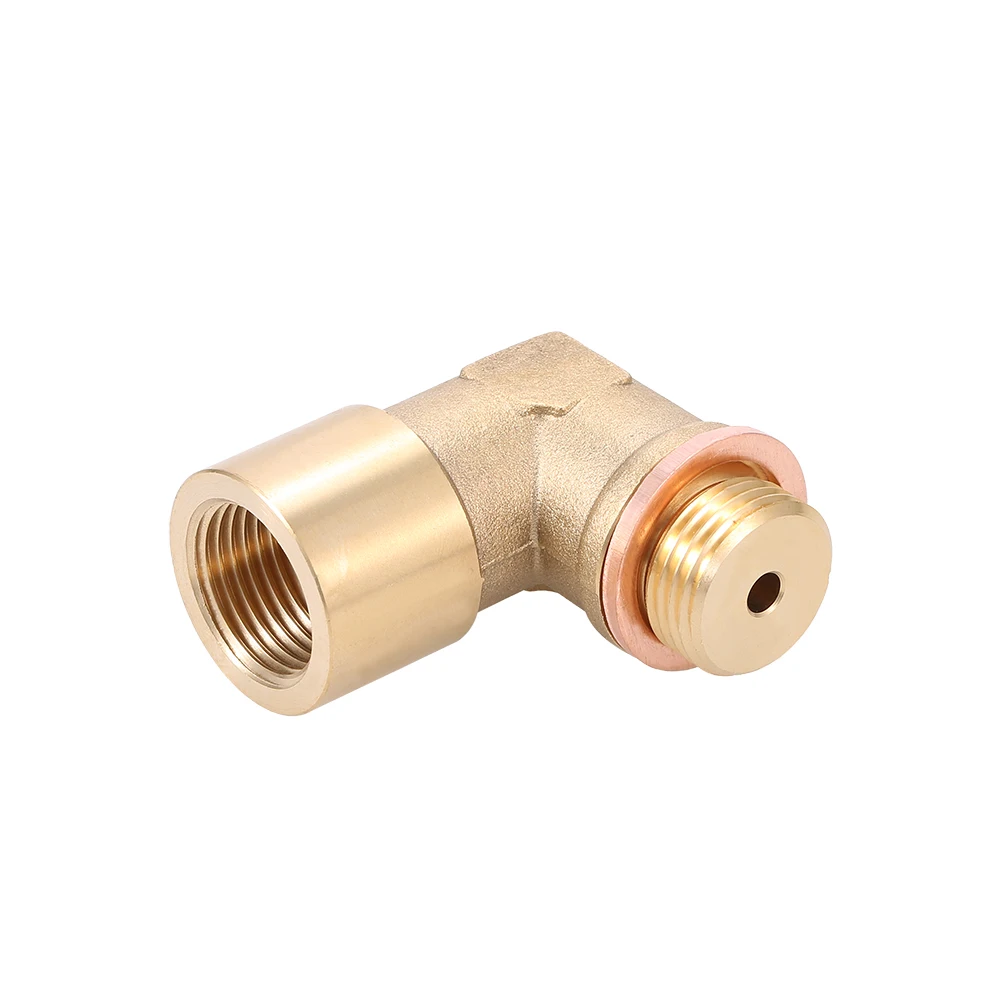 

90° Angled Lambda O2 Oxygen Sensor Extender Spacer for Decat Hydrogen Brass M18x1.5 Extender Car Accessories