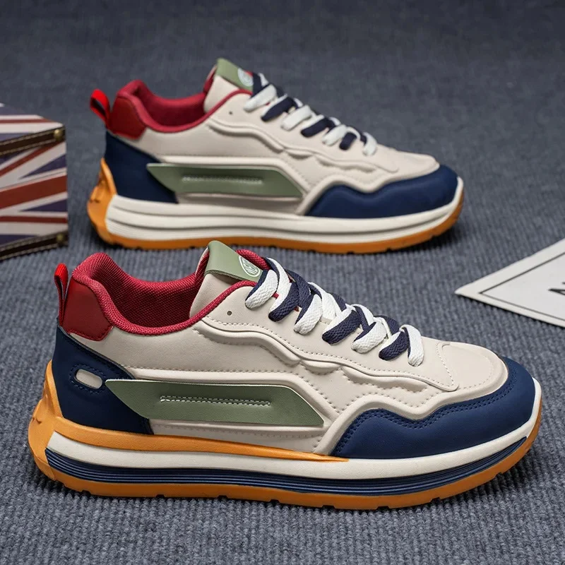 أحذية رياضية جلد فاخر للرجال