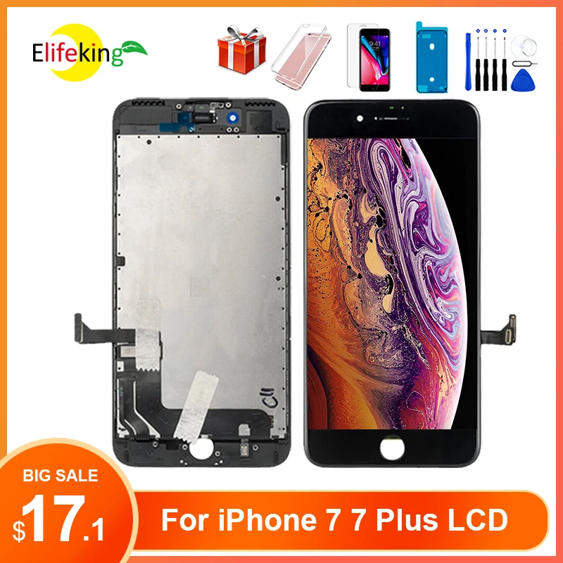 Lcd Originale Per Iphone 7 7 Plus Display Oem Touch Screen Sostituzione Digitizer Assembly Pantalla Nessun Pixel Morto Con Regali