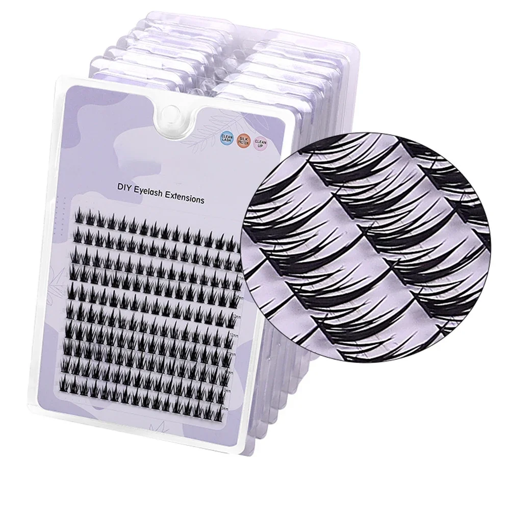 

Individual Lashes 160Cluster False Eyelashes Manga Lashes Natural Thick Single Cluster Segmented Korean Makeup Cos Fake Eyelash