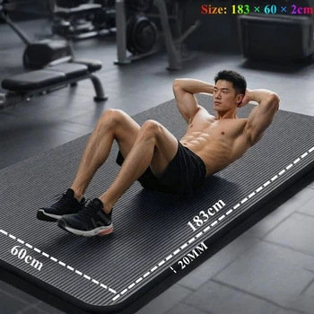 20MM Yoga Mats Anti-slip Sport Fitness Mat Blanket for Exercise Yoga and Pilates 1