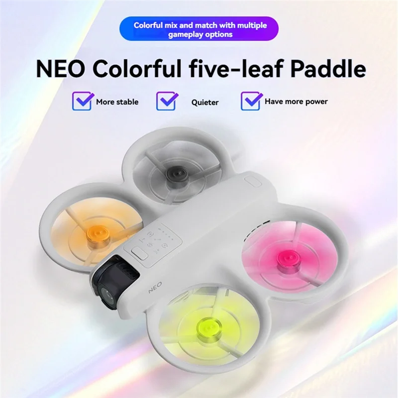 DJI NEO 드론용 T23C 5날개 프로펠러, 다채로운 프로펠러 블레이드 교체 부품, DJI NEO 액세서리