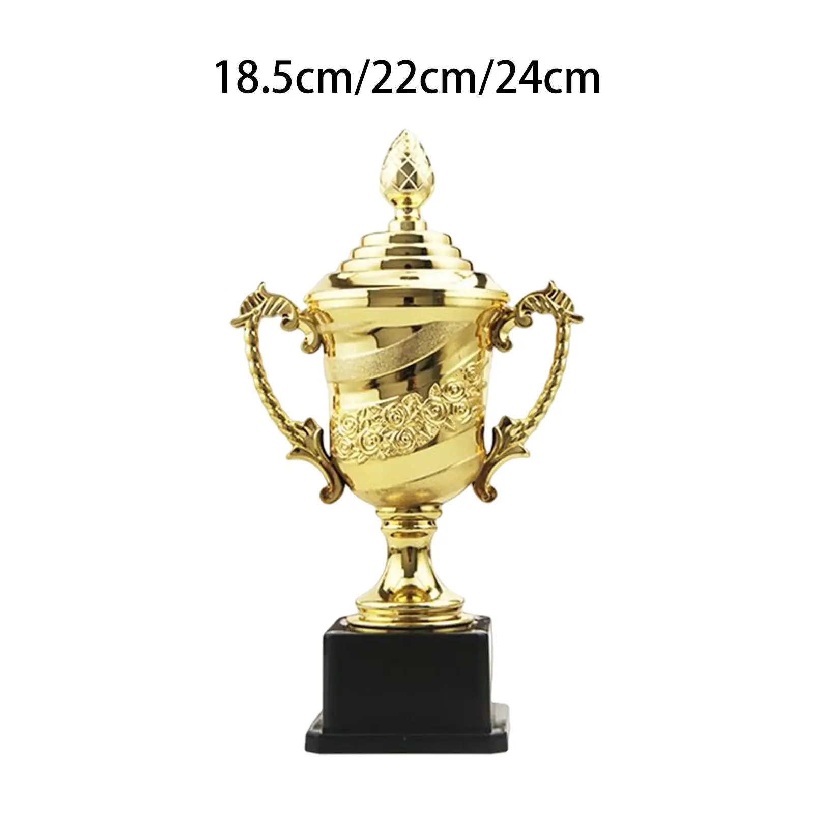 Plastic Award Trophy Prize Small Trophies Props with Base Rewards Decor Trophy Cup for Celebrations School Classroom Event