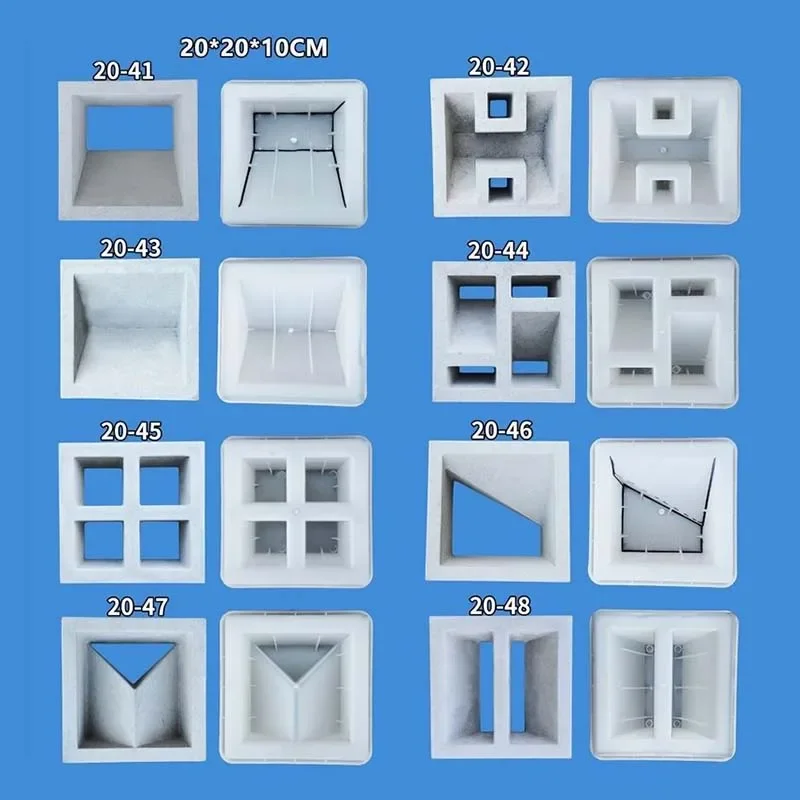 Plastic Partition Hollow Mold, Cement Background Wall, Perforated Brick, Christmas Commercial, Leisure Home Garden, 20, 20, 10cm