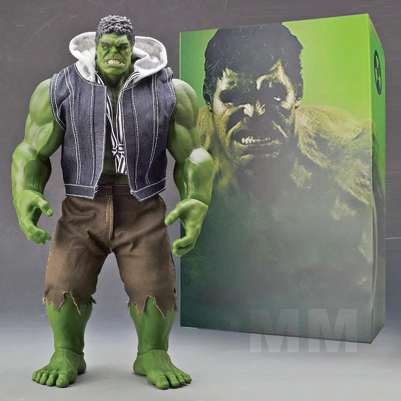 

42cm Marvel Hulk Action Figures Anime Characters Desktop Ornaments Large Hulk Doll Model Collections Toys Christmas Gifts