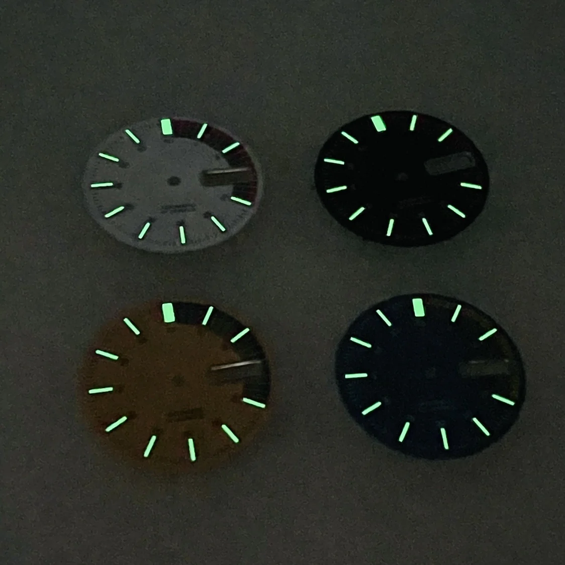 NH36 Watch Dial 28.5mm Mechanical Watch Modification Parts for NH36A/ 4R36 Movement Green Luminous Diving Faces watch face accessories watch dial accessories