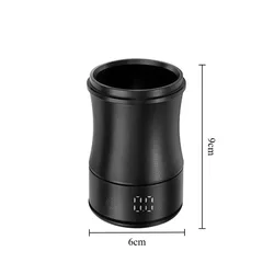 Dual - Purpose Coffee Dosing Cup with Integrated LED Precision Scale - Barista Gift & Espresso Accessory (Black)