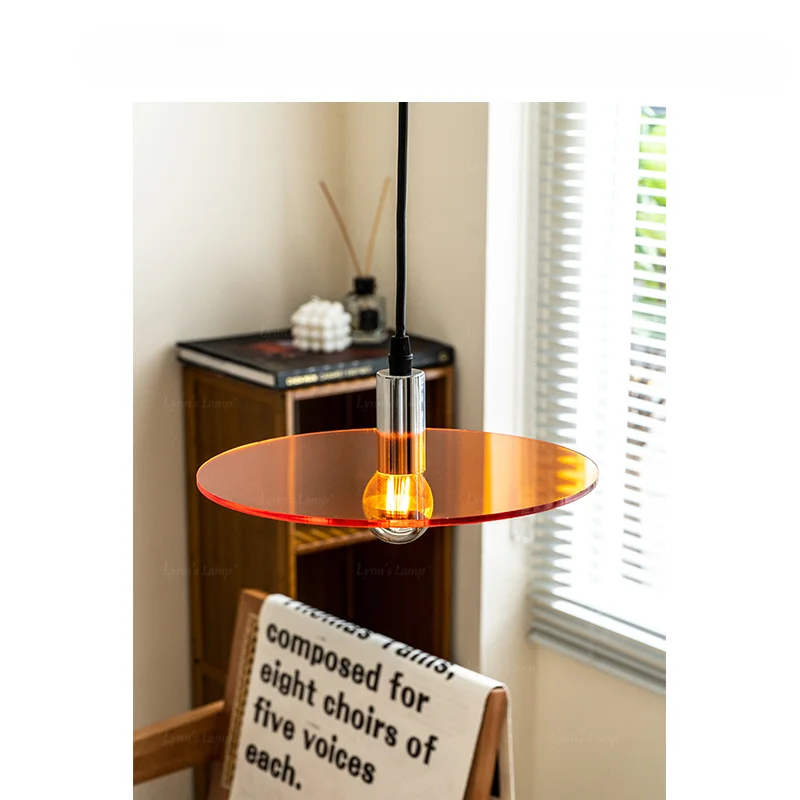 

Skatite orange sunset chandelier island table acrylic restaurant bar table bauhaus bedside lamp