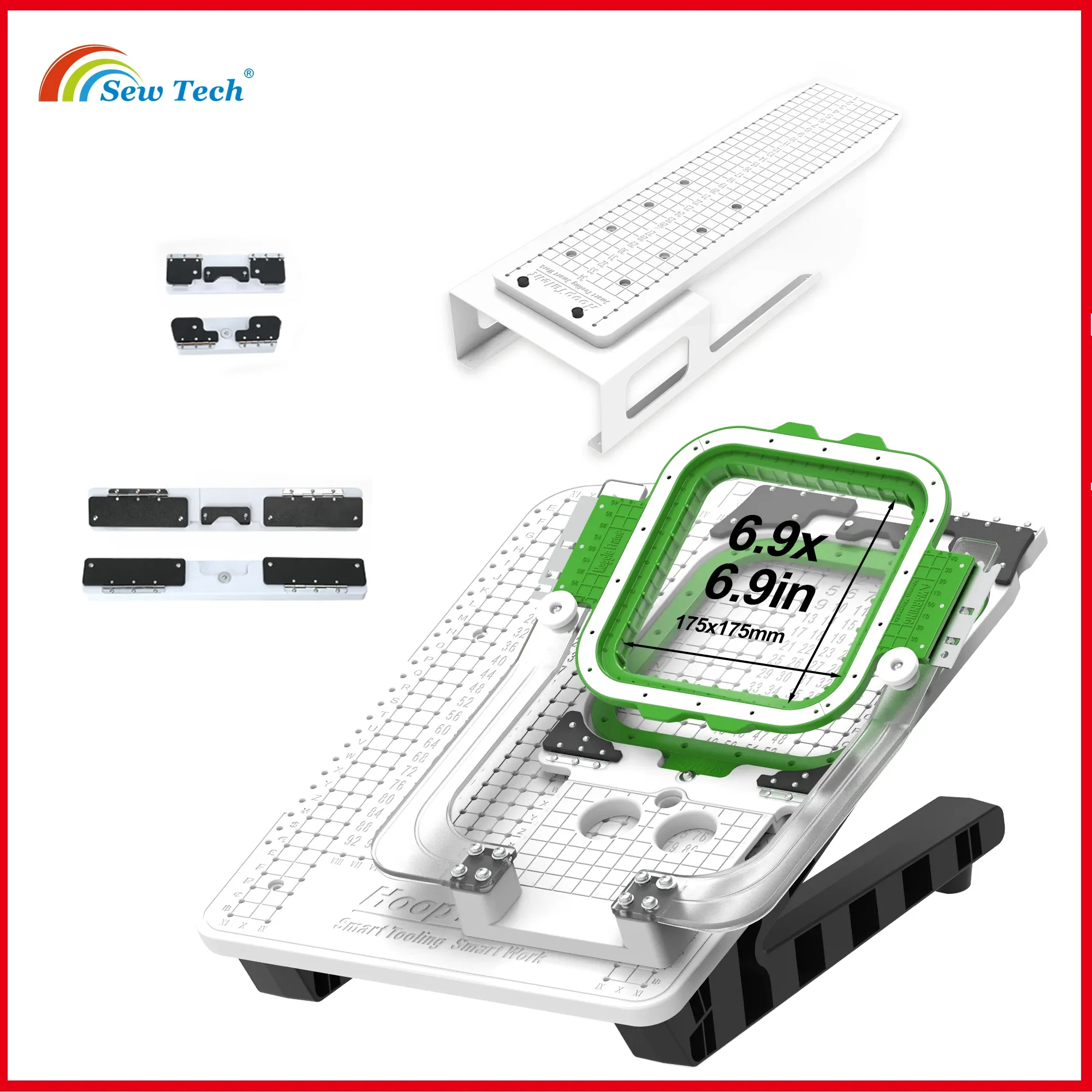 Sew Tech Hoop Talent 자수프레임 스테이션, 6.9x6.9 Mighty M..